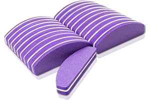 BLESWIN Bloki buforowe do paznokci, 20 szt. mini bufor do paznokci żelowych, profesjonalny blok buforowy do paznokci naturalnych paznokci, blok polerski do użytku domowego i salonu (fioletowe)