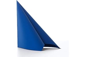 Aroba Airlaid 50 Tovaglioli Simil-Tessuto 19 Colori 40x40 cm Piegatura 1/4 di Alta qualtià per Matrimoni Aspetto Tessuto, per Feste di Compleanno, Catering, Hotel, Natale Blu