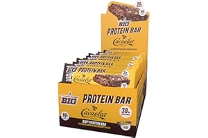 BIG - Barritas Proteina - Barritas Proteinas Sin Azucar - Snack Saludable Alto en Proteínas - + 24 gr por Barrita - Protein Bar con Sabores Exclusivos - Sin Gluten - (Caja (15 uds), Cacaolat)