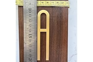 BWRMHME Selbstklebende englische Buchstaben aus massivem Messing, für Wanddekoration, Metall, Hausnummern, Briefkastennummern, Straße, Adressschilder, Zahlen, Hardware (Buchstabe A)