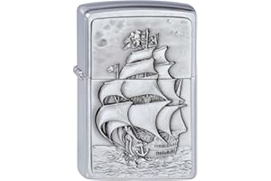 Zippo Lighter Pirate's Ship Emblem