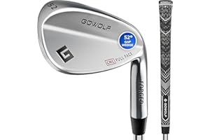 Gowolf Forged Golf Wedges 50/52/54/56/58/60 Degree Single or Sets for Men, Right Hand Premium Full Face Gap Wedge Sand Wedge Lob Wedge Golf Club, Great Golf Gifts - CNC Milled Face for More Spin