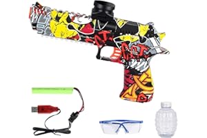 HNR Electric Splаtter Blastеr, Splаt Ball Automatic with Goggles, Outdoor Activities Team Game Toy Gifts for Boys and Girls, Ages 14+