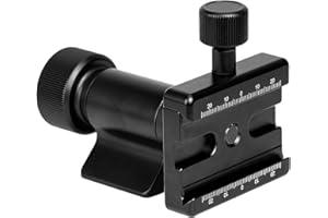 FANAUE Monopod Gimbal Head with Arca-Swiss Dovetail Quick Release Plate | Rapid Side-Saddle Tilt Adjustment for Teleobjektive | Tripod Mount | Professional Photography & Video Gear for DSLR/Camcorders