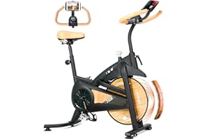 ‎ISE ISE Heimtrainer Fahrrad mit Verstellbarem Magnetischem Widerstand, Leises Hometrainer Fahrrad mit LED-Monitor, Tablet-Halter, Indoor Cycling Bike für Kardiotraining zu Hause,Bis 130KG