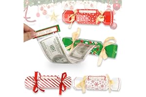 CHANCCI Christmas Money Box for Cash Gift, DIY Candy Christmas Money Holders for Cash, Funny Surprise Box Money Gift with 40 Transparent Bags for Friends Family Adults Kids (4)