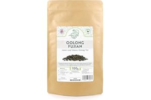 HIIP TEA Oolong Fujian Loose Leaf Tea – Classic Chinese Oolong Leaves (100g)