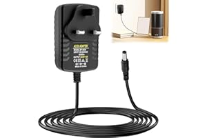 JCSJK DC 5V 3A Power Supply with 5.5mm x 2.5mm Plug, AC Adapter 100-240V 50 60Hz to DC 5V Driver Transformer Switching Converter for LED Strip Lights CCTV Wireless Router Speakers (1 meter)