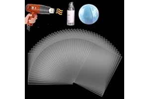 SUYAMIR Sacchetti termoretraibili - 200 sacchetti termoretraibili in PVC trasparente da 18x12cm per imballaggi di scatole di sapone, bombe da bagno,barattoli,regali fatti in casa fai da te