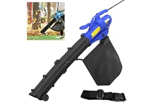 BANAS Leaf Blower 3500W 3-in-1 - Blows, Vacuums and Mulches Leaves Grass, Electric Garden lawns/patios/driveways Vacuum Shredder Mulcher Vacs Hoover with Rake and 35L Bag, Variable Blow Speed