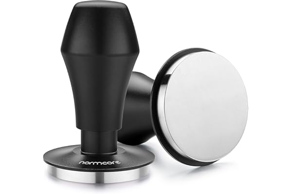 Normcore V4 Tamper à café 53,3 mm - Tamper pour distributeur de café - Tamper à expresso pour barista avec ressorts de rechange (pression de compression de 15lb / 25lb / 30lbs)