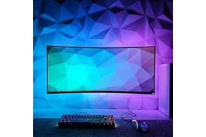 GENERIC Lot de 15 panneaux muraux 3D en PVC pour salle de jeux, salon, buanderie, cuisine, 30 x 30 cm