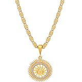 AD Gold Plated Chain Locket Pendant 