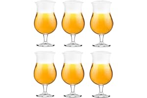 Lot de 6 Verres à Bière Atlantis Outdoor 500 ml | PANAM | Lavables en Lave-Vaisselle | Verres Soufflés en une Pièce | Bord de Bouche Poli | Parfait la Maison, Les Restaurants, Les Fêtes
