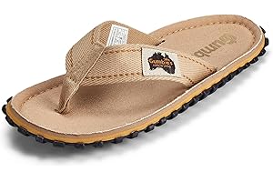Gumbies Islander Unisex Flip Flops, with Supersoft Cotton Toe Post and Durable Recycled Rubber Sole - Comfort Guaranteed