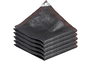 Funmo 2x4 M Outdoor Schattiernetz,Sonnenschutz Netz Schattierungsnetz mit Ösen,Sonnensegel Schattentuch,Schattierwirkung für Hof Dach/Garten/Pflanze/Gewächshaus/Scheune/Außen/Hof Schwarz