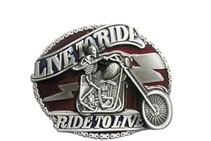 JEAN'S FRIEND Flask Motorcycle Biker Rider Belt Buckle Fibbia per cintura Mix Styles Choice (2)