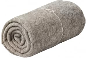 Fårullsmatta 80 x 500 cm vinterskydd för växter, 100 % ren fårull