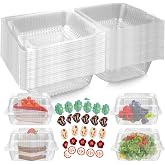 Surflyee 50 Pieces Cake Slice Boxes, Individual Cake Box | Cupcake, Cake and Cupcake Boxes Suitable for Family and Parties