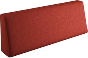 sunnypillow, Coussin Dossier pour Canapé Palette Euro Intérieur/Extérieur Appui 120 x 40 x 20/10cm plusieures Tailles et Couleurs à Choisir Coussin Matelas en Mousse Rouge