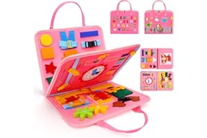 Fullove Planche à Dessin pour Les Tout-Petits, Planche à Dessin Montessori pour Enfants EE 1 2 3 4 5 Ans Garçons Filles Préscolaire Educatif Jouet De Voyage pour Les Tout-Petits