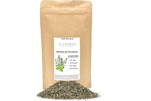 ALVENDIA - Véritables Herbes de Provence - Idéales pour la Cuisine - Thym, Romarin, Origan et Sarriette - Cultivée en Provence - Paquet de 200 Grammes - Récolte 2025