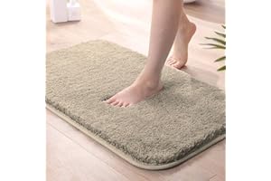 LUXE HOME INTERNATIONAL Microfiber Luxe Home Bath Mat Super Soft Non Slip Vegas Mats For Bathroom, Kitchen, Bedroom, And Door