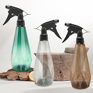 YRUISI Lot De 3 Flacons Pulvérisateurs Pour Nettoyer L'eau - Vaporisateur Vide - Pour Le Nettoyage, La Maison, Le Jardin, Les Plantes, Le Coiffeur (trois Couleurs