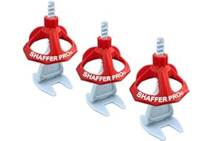 Tile Levelling System spacers 4 mm 200 Clips + 100 Reusable twisters 3 – 22 mm Tile Thick SHAFFER PRO tiling Tools Tile Laying aid for Floor Tiles Wall Tiles Installation, Tiling kit