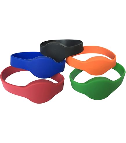 Bracciale RFID 13.56 MHz Classic 1K In Silicone Impermeabile – Regolabile Per Accessi, Eventi, Piscine (Blu)