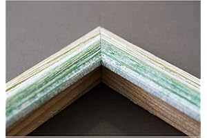 Artecentro cornice per quadri tele - shabby chic bianco-colore in legno varie misure offerta (bianco/verde, 40x60 + passepartout)