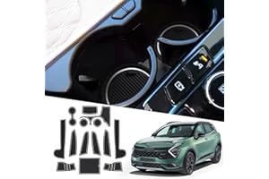 Ruiya for Kia Sportage NQ5 (Automatic) 2022 2023 2024 Car Rubber Mats, Sportage Car Mats Door Slot Mat Car Armrest Drink Holder Mat Centre Console Non-Slip Mats Sportage Accessories Rubber Mats