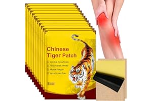 LYPPUL 96 sztuk plastrów przeciwbólowych, plaster przeciwbólowy tygrysa dla rodziców, pracowników, plastrów do rozdrabniania pleców, łagodzących ból szyi ramion