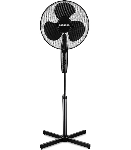 Ventilateur Sur Pied 16 Pouces Oscillant 3 Vitesses – A2Z PF11601 Blanc, Puissant Et Silencieux