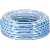 15 METRE &Ouml;rg&uuml;l&uuml; Şeffaf Bah&ccedil;e Hortumu Dayanıklı 3 Katlı Sağlam Su Sulama Yıkama Hortum 12.5 mm 1/2"