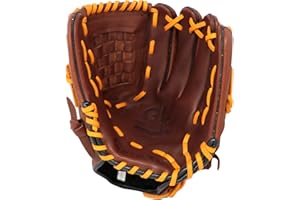 Barnett GL-120 Gant de baseball de compétition en cuir véritable, Outfield, 30,5 cm, marron