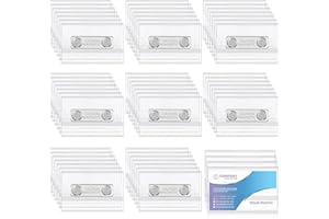 Faccito Badges Nominatifs Magnétiques 9 x 5,5 cm Étiquette d'Identification Magnétique Badges de Nom en PVC Horizontale Porte-Noms avec Aimant pour Travail Conférence École Collège (60 Pcs)