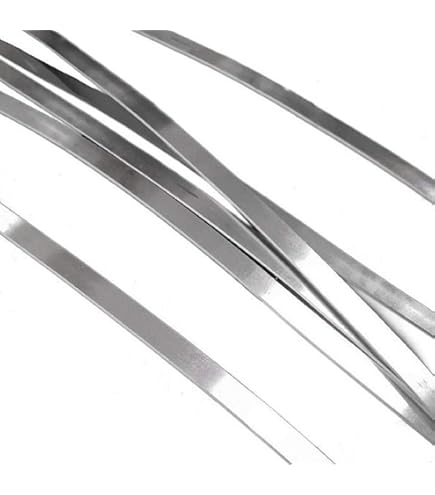 Filo Di Alluminio Piatto Vaessen Creative - 3,5x1 Mm, 5 Metri, Colore Argento Per Fai Da Te E Crafts - Foto 7