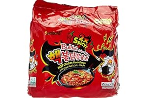 SPICEHUB SAMYANG - Fideos ramen con sabor a pollo picante (2 x picantes) (paquete de 5)