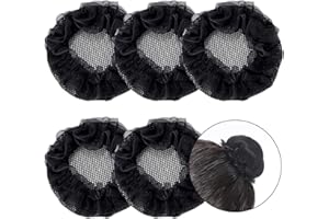 Quesuc Lot de 20 beaux filets à cheveux extensibles,filets à cheveux chignon invisibles réutilisables pour le ballet,la gymnastique rythmique, la danse ou les occasions formelles.