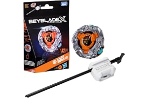 Beyblade X Valor Bison FB UX Infinity-startpaketset, Takara Tomy-snurra av uthållighetstyp och avfyrare, stridssnurror, tävli