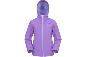 Mountain Warehouse Exodus Giacca Softshell da Bambini - Giacca A Vento Bambino, Impermeabile per Ragazzi e Ragazze, Giacchetta Softshell Idrorepellente Antivento Comoda