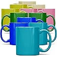 Colourful Tea & Coffee Mug Set of 12 | 330ml Ceramic Mugs Set | Coloured Mugs Sets for Coffee, Tea, Hot Chocolate Mug Sets, Colourful Mugs, Ceramic Mug Set, Coffee Mugs Set, Sets of Mugs, Set of Mugs