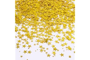 ParPix Sterne Konfetti Geburtstag Deko, Glitzer Sterne Streudeko Geburtstag, Gold Stern Weihnachten Tischdeko, Konfetti Glitzer Sterne Pailletten, Confetti Streudeko für Weihnachten, Hochzeit Deko