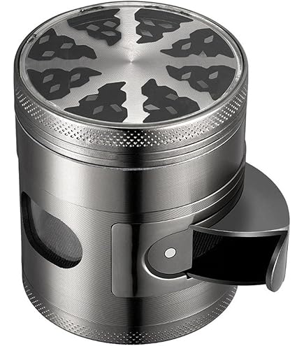 6-teilige Gewürzmühle Aus Zinklegierung – Mit Kurbel, Pollensieb & Magnetdeckel