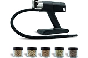 Giamaio Fumus Räucherpistole, tragbarer Kaltraucher + 5 kostenlose Holzaromen + E-Book mit italienischen Rezepten, Kaltrauchgenerator, Lebensmittelräuchergerät, Cocktails