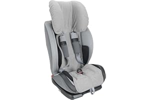 baby idea Housse pour siège d'enfant Auto 9/36 et 15/36 kg en Double éponge de Coton 100% (Gris)