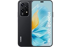 HONOR 200 Lite, Smartphone 5G, 8Go+256Go, écran AMOLED Anti-Chute 6,7", Triple Appareil Photo arrière 108MP, Appareil Photo Avant 50MP, Double SIM, Android 14, Noir