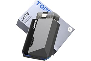 TOPDON Carpal-B OBD2 Bluetooth Scanner, Valise Diagnostic Auto pour Tous systèmes, 6 Services d'entretien, AutoVIN, Contrôle Antipollution, Inspection Moteur, pour iOS et Android