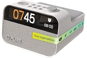 Pure Moment Charge – Radiosveglia con Wireless, DAB+/FM, Bluetooth, suoni naturali, Wake-up Light, Bianco – Perfetto per camera da letto e ufficio
